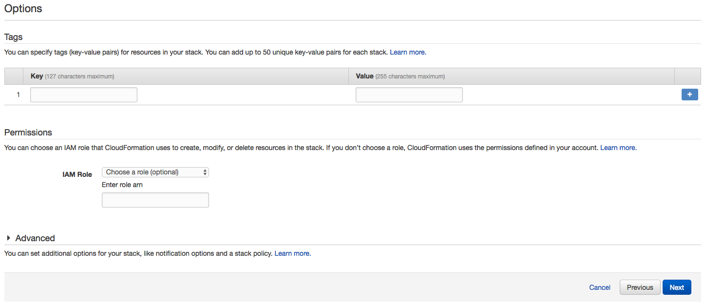 Clustering Options